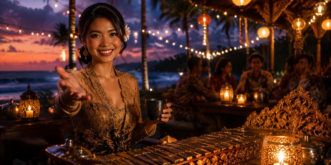Permainan kartu tradisional di kafe Vietnam yang tenang
